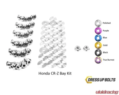 Dress Up Bolts Titanium Ti Engine Bay Kit Honda CR-Z CRZ 2011-2015 - HON-029-Ti-POL