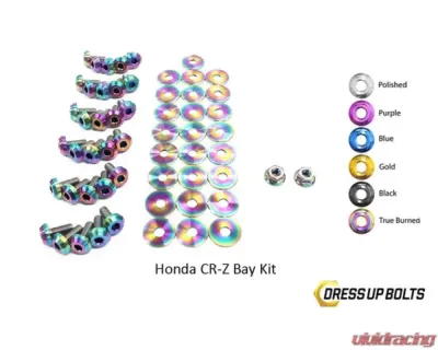 Dress Up Bolts Titanium Ti Engine Bay Kit Honda CR-Z CRZ 2011-2015 - HON-029-Ti-TB