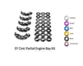 Dress Up Bolts Stage 1 Titanium Hardware Engine Bay Kit Honda Civic EF 1988-1991