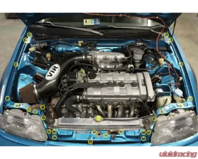 Dress Up Bolts Stage 1 Titanium Hardware Engine Bay Kit Honda Civic EF 1988-1991 - HON-031-Ti-GLD