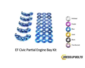 Dress Up Bolts Stage 1 Titanium Hardware Engine Bay Kit Honda Civic EF 1988-1991