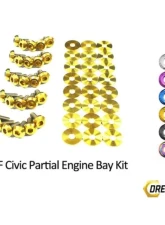 Dress Up Bolts Stage 1 Titanium Hardware Engine Bay Kit Honda Civic EF 1988-1991                                     - HON-031-Ti-GLD - Image 3