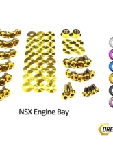 Dress Up Bolts Titanium Engine Bay Kit Acura NSX 1991-2005                                     - HON-032-Ti-GLD - Image 2