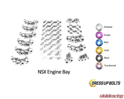 Dress Up Bolts Titanium Engine Bay Kit Acura NSX 1991-2005 - HON-032-Ti-POL