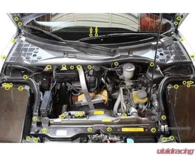 Dress Up Bolts Titanium Front Bay Kit Acura NSX 1991-2005 - HON-033-Ti-PRP