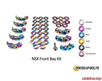 Dress Up Bolts Titanium Front Bay Kit Acura NSX 1991-2005 - HON-033-Ti-TB