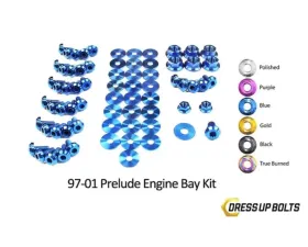 Dress Up Bolts Titanium Ti Engine Bay Kit Honda Prelude 1997-2001