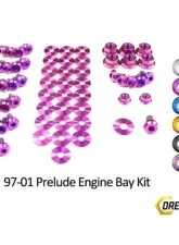 Dress Up Bolts Titanium Ti Engine Bay Kit Honda Prelude 1997-2001                                     - HON-034-Ti-PRP - Image 2