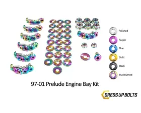 Dress Up Bolts Titanium Ti Engine Bay Kit Honda Prelude 1997-2001