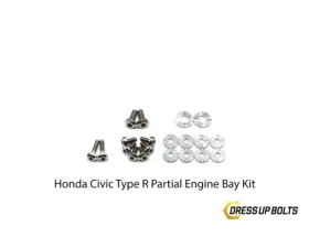 Dress Up Bolts Stage 1 Titanium Hardware Engine Bay Kit Honda Civic Type R 2017-2021