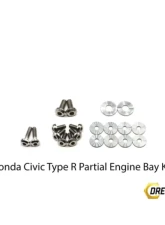 Dress Up Bolts Stage 1 Titanium Hardware Engine Bay Kit Honda Civic Type R 2017-2021                                     - HON-036-Ti-POL - Image 2
