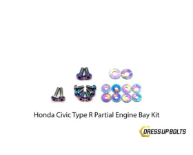 Dress Up Bolts Stage 1 Titanium Hardware Engine Bay Kit Honda Civic Type R 2017-2021