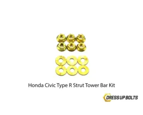 Dress Up Bolts Titanium Hardware Strut Tower Kit Honda Civic Type R 2017-2021