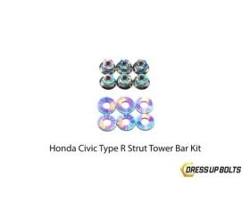 Dress Up Bolts Titanium Hardware Strut Tower Kit Honda Civic Type R 2017-2021