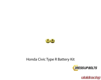 Dress Up Bolts Titanium Hardware Battery Kit Honda Civic Type R 2017-2021 - HON-040-Ti-GLD