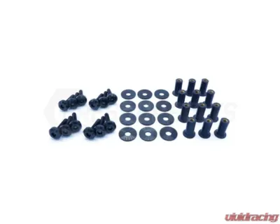 Dress Up Bolts Titanium Hardware Cooling Plate Kit Honda Civic Type R 2017-2021 - HON-041-Ti-BLK