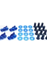 Dress Up Bolts Titanium Hardware Cooling Plate Kit Honda Civic Type R 2017-2021                                     - HON-041-Ti-BLU - Image 2