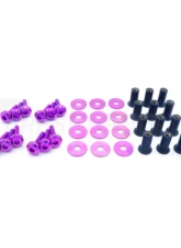 Dress Up Bolts Titanium Hardware Cooling Plate Kit Honda Civic Type R 2017-2021                                     - HON-041-Ti-PRP - Image 2