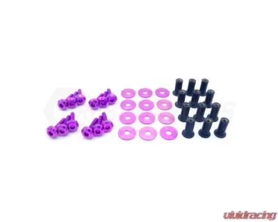 Dress Up Bolts Titanium Hardware Cooling Plate Kit Honda Civic Type R 2017-2021 - HON-041-Ti-PRP