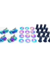 Dress Up Bolts Titanium Hardware Cooling Plate Kit Honda Civic Type R 2017-2021                                     - HON-041-Ti-TB - Image 2