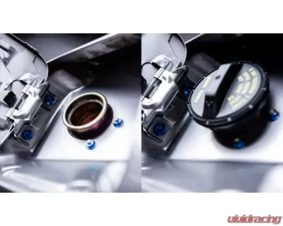 Dress Up Bolts Titanium Hardware Fuel Door Kit Honda S2000 2000-2009 - HON-046-Ti-POL