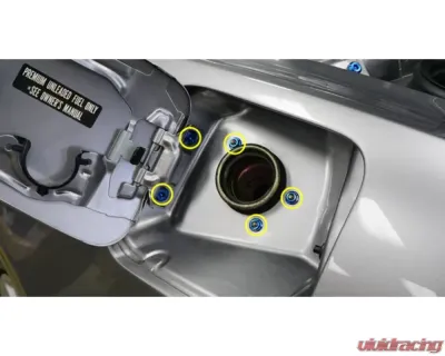 Dress Up Bolts Titanium Hardware Fuel Door Kit Honda S2000 2000-2009 - HON-046-Ti-POL