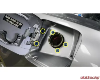 Dress Up Bolts Titanium Hardware Fuel Door Kit Honda S2000 2000-2009 - HON-046-Ti-POL