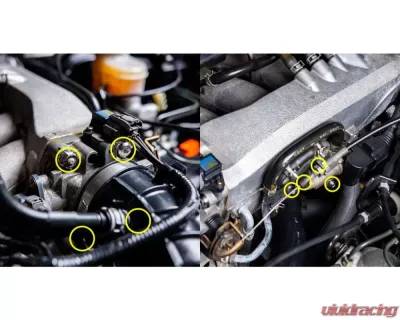 Dress Up Bolts Titanium Hardware Throttle Body Kit Honda S2000 F20C | F22C1 2000-2009 - HON-048-Ti-TB