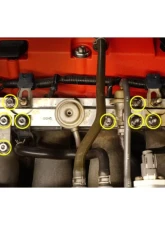 Dress Up Bolts Titanium Hardware Fuel Rail Kit Honda S2000 F20C | F22C1 2000-2009                                     - HON-049-Ti-GLD - Image 5
