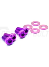 Dress Up Bolts Titanium Hardware Seat Kit Honda Civic Si 2016-2021                                     - HON-052-Ti-TB - Image 2