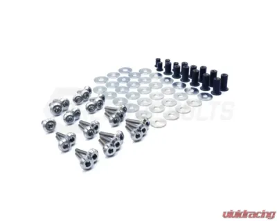 Dress Up Bolts Stage 2 Titanium Hardware Engine Bay Kit Honda Civic Si 2016-2021 - HON-057-Ti-BLK