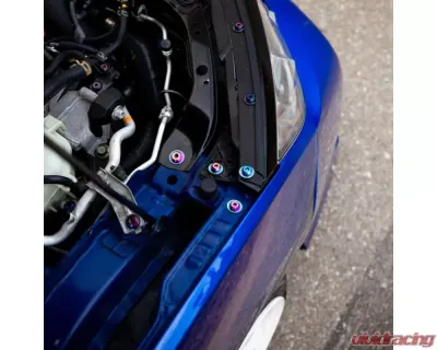 Dress Up Bolts Stage 2 Titanium Hardware Engine Bay Kit Honda Civic Si 2016-2021 - HON-057-Ti-BLK