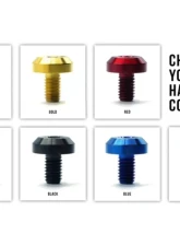 Dress Up Bolts Titanium Hardware Radiator Shroud Kit Honda Civic Si 2016-2021                                     - HON-060-Ti-GLD - Image 5