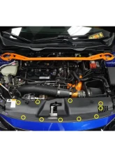 Dress Up Bolts Titanium Hardware Radiator Shroud Kit Honda Civic Si 2016-2021                                     - HON-060-Ti-GLD - Image 5