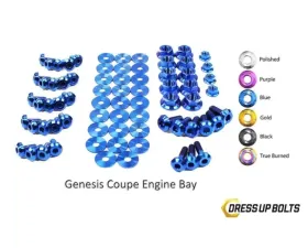 Dress Up Bolts BK Titanium Full Engine Bay Kit Hyundai Genesis Coupe 2009-2016