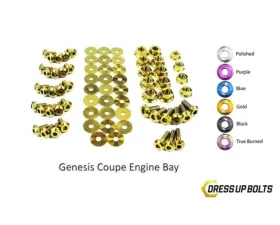 Dress Up Bolts BK Titanium Full Engine Bay Kit Hyundai Genesis Coupe 2009-2016