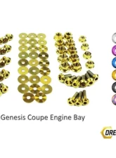 Dress Up Bolts BK Titanium Full Engine Bay Kit Hyundai Genesis Coupe 2009-2016                                     - HYU-001-Ti-GLD - Image 2