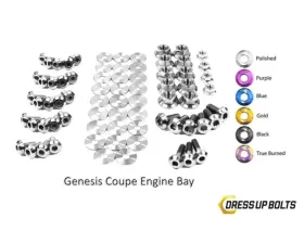 Dress Up Bolts BK Titanium Full Engine Bay Kit Hyundai Genesis Coupe 2009-2016
