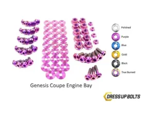 Dress Up Bolts BK Titanium Full Engine Bay Kit Hyundai Genesis Coupe 2009-2016