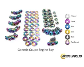 Dress Up Bolts BK Titanium Full Engine Bay Kit Hyundai Genesis Coupe 2009-2016