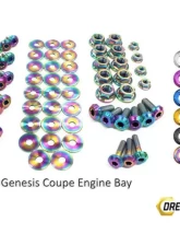 Dress Up Bolts BK Titanium Full Engine Bay Kit Hyundai Genesis Coupe 2009-2016                                     - HYU-001-Ti-TB - Image 2