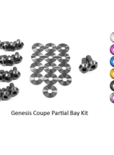 Dress Up Bolts Titanium Partial Engine Bay Kit Hyundai Genesis Coupe 2009-2016                                     - HYU-003-Ti-BLK - Image 2