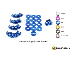 Dress Up Bolts Titanium Partial Engine Bay Kit Hyundai Genesis Coupe 2009-2016