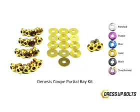 Dress Up Bolts Titanium Partial Engine Bay Kit Hyundai Genesis Coupe 2009-2016