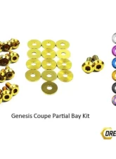Dress Up Bolts Titanium Partial Engine Bay Kit Hyundai Genesis Coupe 2009-2016                                     - HYU-003-Ti-GLD - Image 2