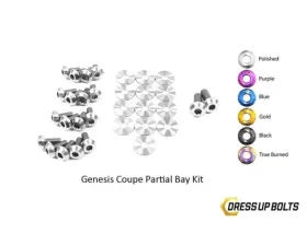 Dress Up Bolts Titanium Partial Engine Bay Kit Hyundai Genesis Coupe 2009-2016