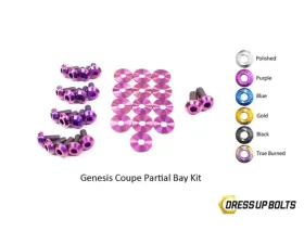 Dress Up Bolts Titanium Partial Engine Bay Kit Hyundai Genesis Coupe 2009-2016