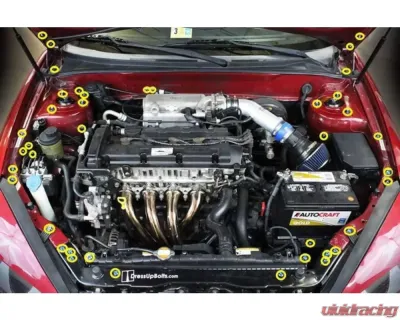 Dress Up Bolts Titanium Engine Bay Kit Hyundai Tiburon 2003-2008 - HYU-004-Ti-TB