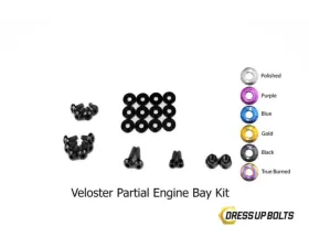 Dress Up Bolts Stage 1 Titanium Hardware Engine Bay Kit Hyundai Veloster 2012-2018