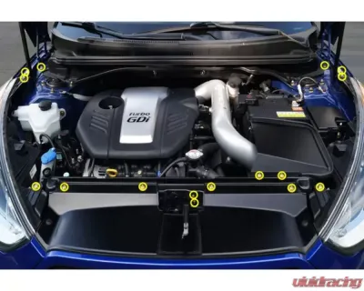 Dress Up Bolts Stage 1 Titanium Hardware Engine Bay Kit Hyundai Veloster 2012-2018 - HYU-006-Ti-GLD